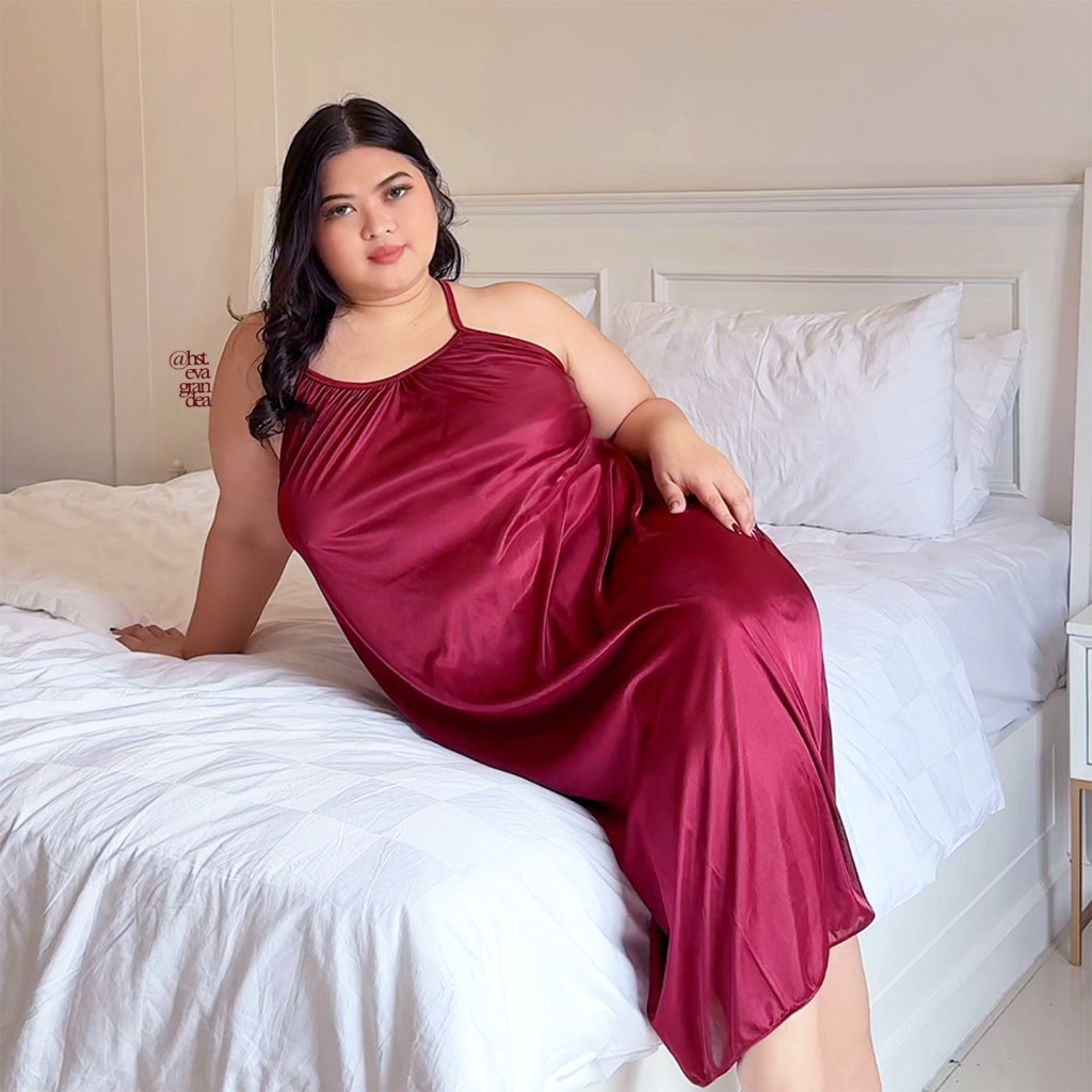 COD Chubby Size - Elegant look ( Tomato dress ) `` Spaghetti strap choice