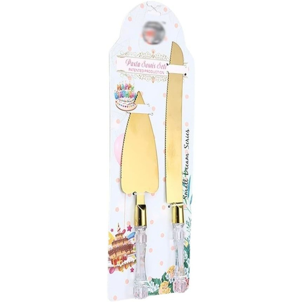2 Pieces - Stainless Steel Cake Shovel Server Set Western Cheese Bread Knife For Baking Cake Wedding