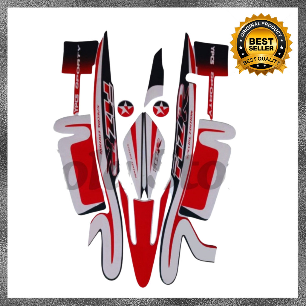 Stiker Striping Yamaha F1ZR 2001 Kuning Caltex List Stiker Standar F1ZR 2001 Caltex Terbaik