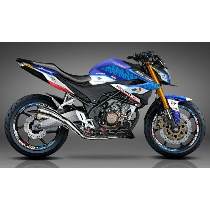 Decal Cb 150 R New Full Body Design Mandalika - Sticker Variasi New CB 150R