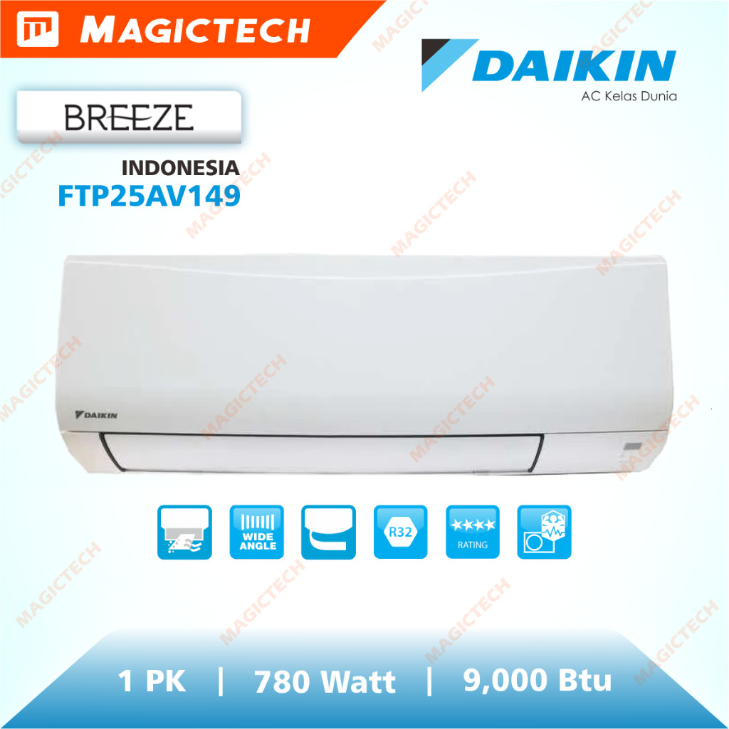 AC DAIKIN 1 PK FTP25AV149 BREEZE R32 AC SPLIT FTP25 FTP25AV INDONESIA