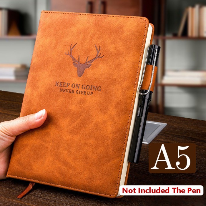 

Buku Agenda Notebook A5 Buku Catatan Binder Jurnal Harian Cover Kulit