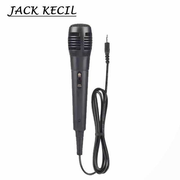 Universal Wired Microphone Karaoke Mic Kabel JACK BESAR-JACK KECIL
