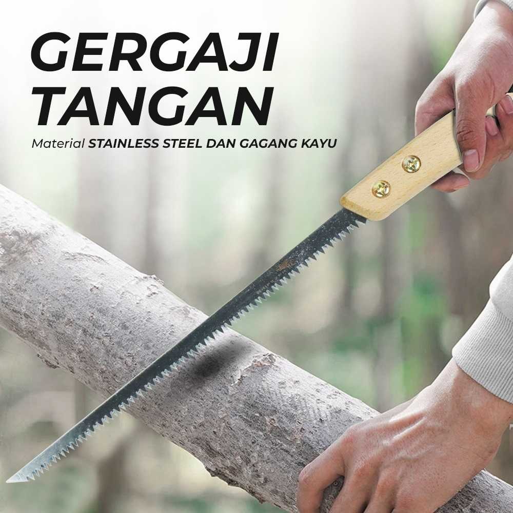 

KNIFEZER Gergaji Tangan Manual Woodworking Hand Prune Saw - TO26 Abadi Sejahtera