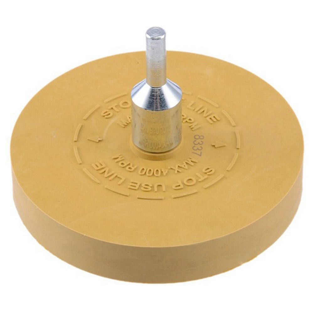 

Professional Results 88mm Rubber Eraser Caramel Wheel Remove Vinyl and Trim with Ease Compatible with Electric Drills