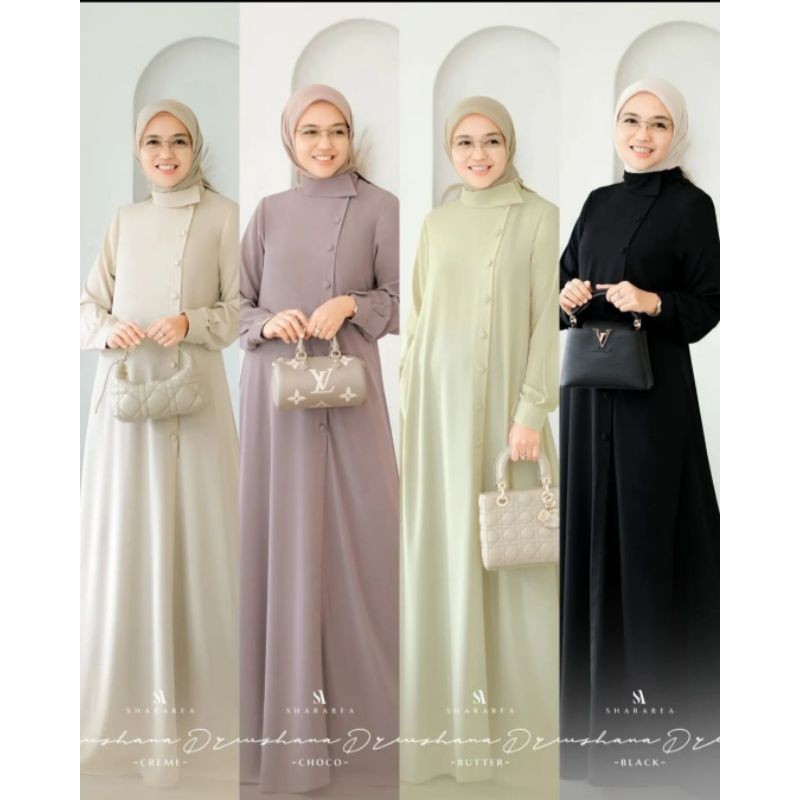 RAUSHANA DRESS by SHARAREA | GAMIS SIMPLE ELEGANT