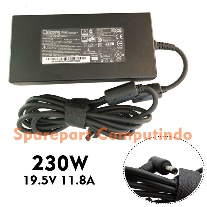 Charger Adaptor Gigabyte Aero 15 OLED XD 19.5V 11.8A 230W original