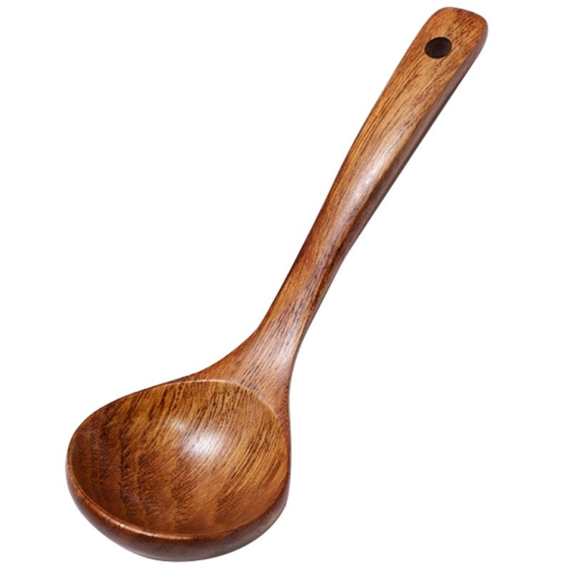 

Wood Soup Spoon Wooden Long Soup Ladle Rice Sugar Salt Spoon Porridge Spoon Natural Wooden Spoon for Eating Mixing