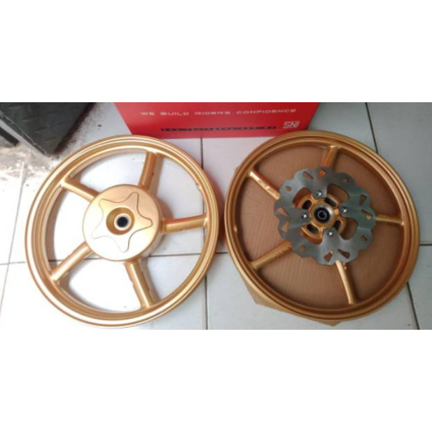 RCB Velg P5/SP522 mio LC 125 160/185-14 gold + disk