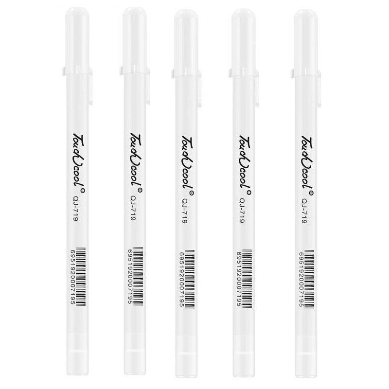 

3/5pcs/10pcs Set 0.8mm Highlight Marker Pen White Ink Gel Pen For Drawing Art Supply Sketch Paint Pen