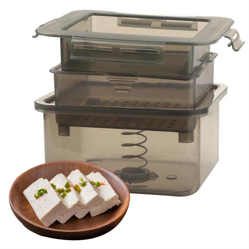 

Tofu Press Presser Dishwasher Safe Tofu Press Mould Built-in Water Removal Drainer Gadget Soybean Curd Presser Kitchen Tool Set