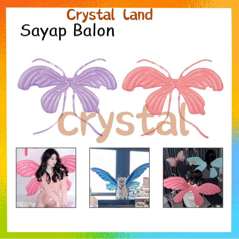 Sayap Balon / Balon Foil Sayap Kupu-kupu / Tahun Dekorasi Ulang Tahun Sayap Unik
