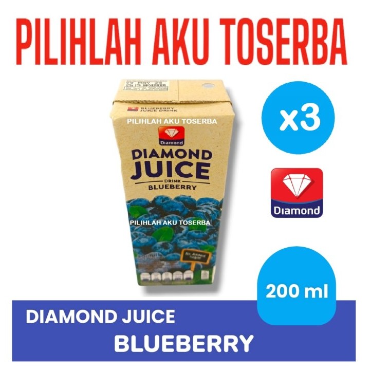 

DIAMOND JUICE BLUEBERRY Jus Blueberry 200 ml - ( HARGA 3 pcs )