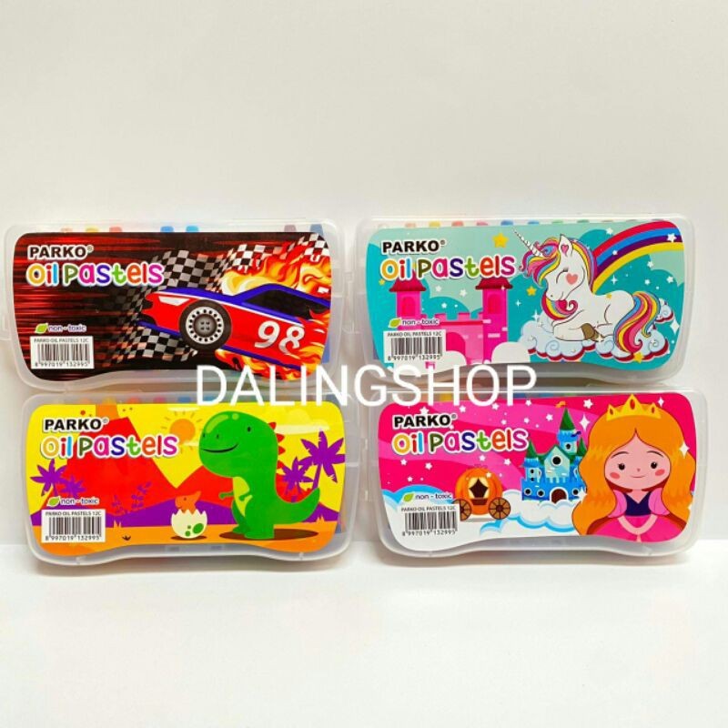 

Dalingshop CRAYON OIL PASTEL 12 WARNA OIL PASTEL PARKO GREEBEL