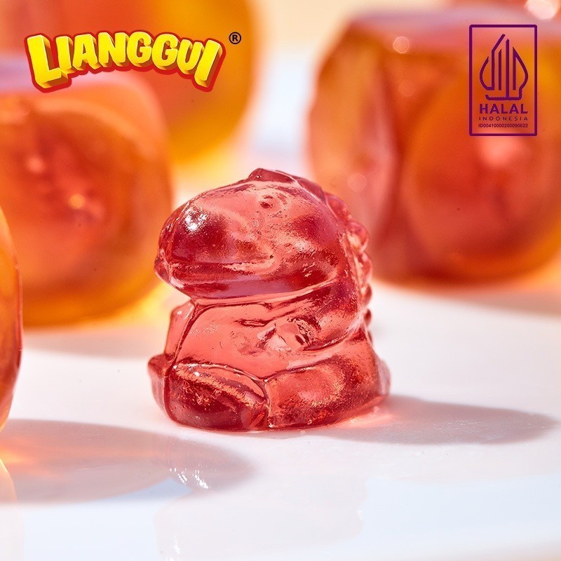 

[Permen import halall]HALAL LIANGGUI Suprise Candy 3 Varian Rasa | Mango Flavoured Candy Grape and Strawberry Fudge Mangga Anggur Jelly | Jelly Varian Rasa Permen yang enak