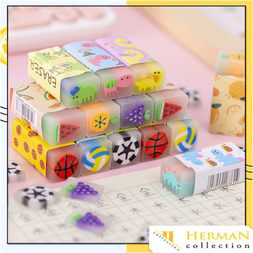 

HC Penghapus Pensil Motif Buah Fruits Eraser Penghapus Karakter Dinosaurus Sweet Eraser Anak Sekolah Karakter Dino Hapusan Sekolah Korean Style t