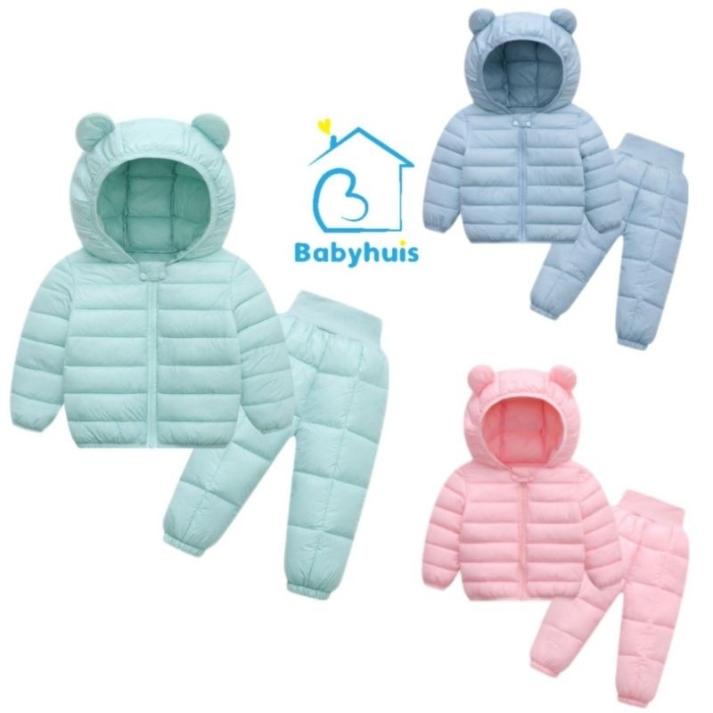 NB29I JAKET WINTER BAYI WARNA PASTEL JAKET WINTER ANAK BALITA MANTEL BAYI MUSIM DINGIN BABY JACKET B