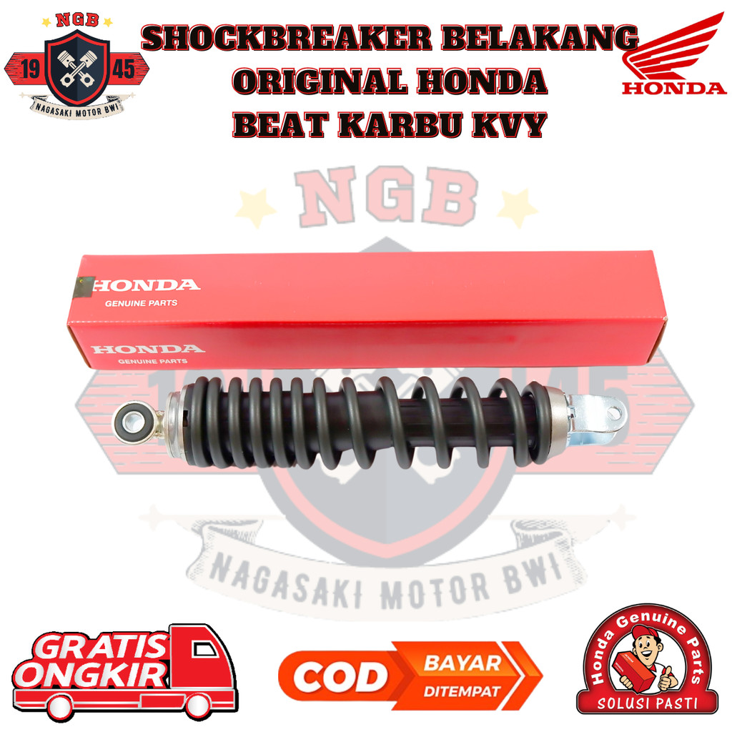 ShockBreaker Belakang Honda BeAT Karbu KVY Original AHM - Shock Belakang Motor BeAT Karbu Skok Ori