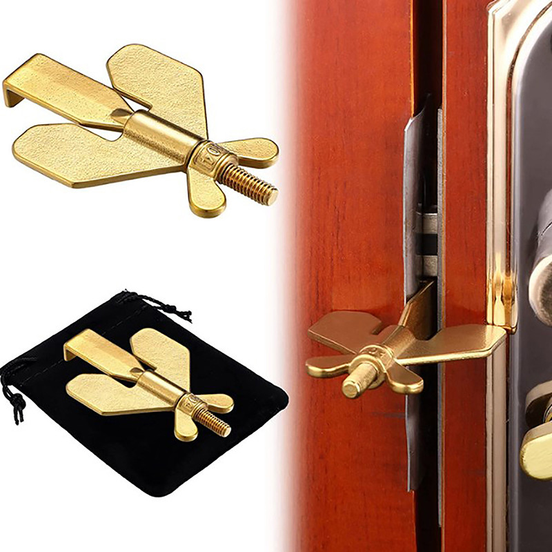 Door Lock Security for Travel | Heavy Duty Portable Door Lock Stoppers | Hotel Door Jammer Home Secu