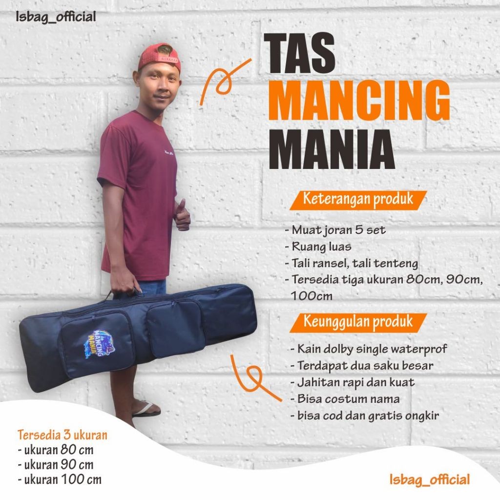 [COD] TAS MANCING MANIA TAS PANCING RANSEL Bonus KERAMBA IKAN
