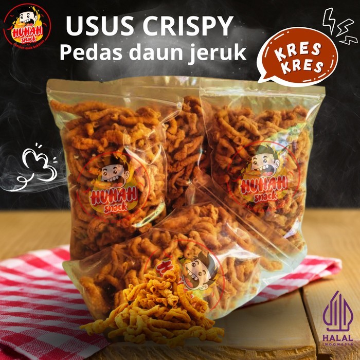 

cocoonrebirth KERIPIK USUS AYAM CRISPY 1KG PEDAS DAUN JERUK HUHAH Snack