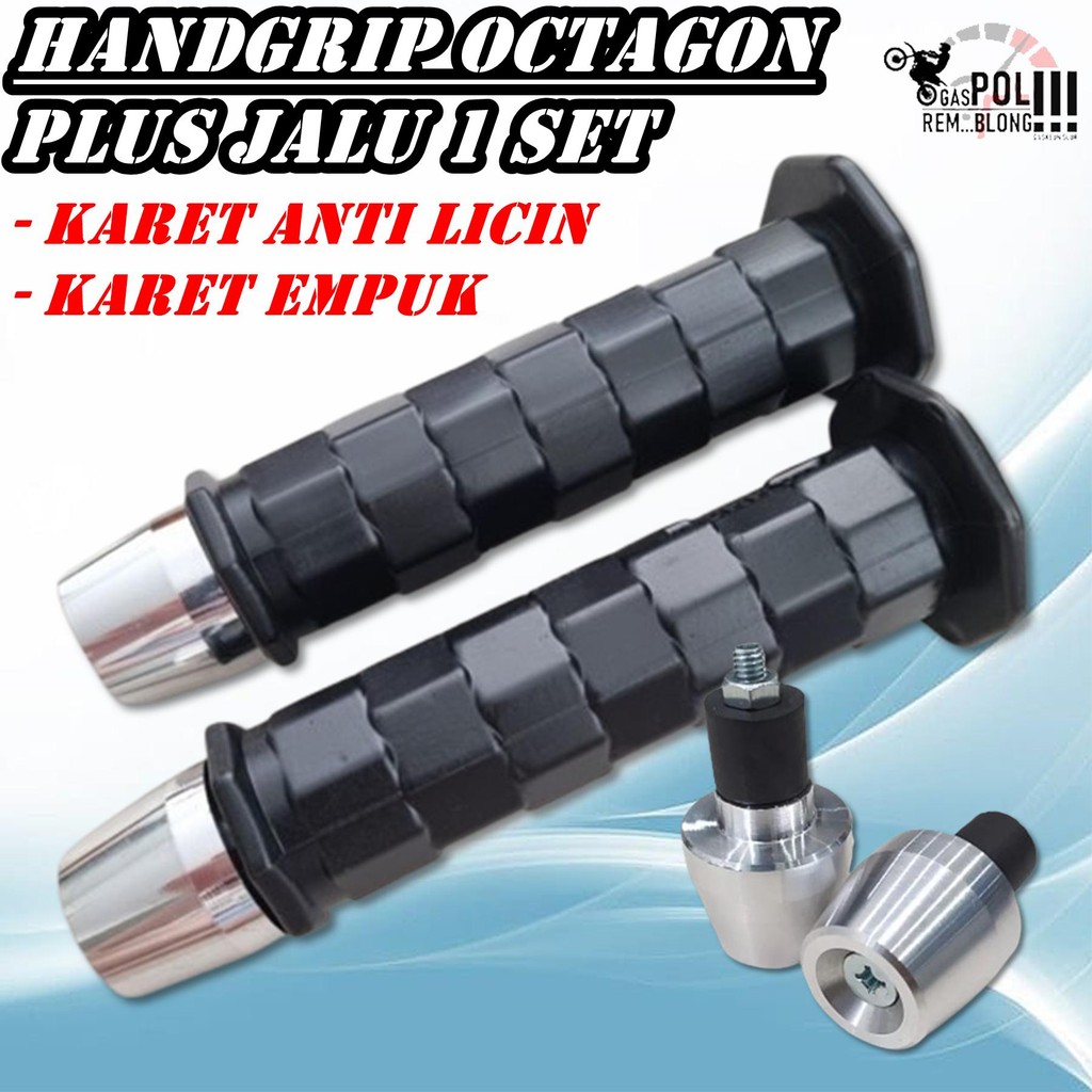 HANDGRIP OCTAGON JALU STANG HANGRIP HANFAT HANDFAT HAND HAN GRIP FAT KARET EMPUK ANTI LICIN PNP