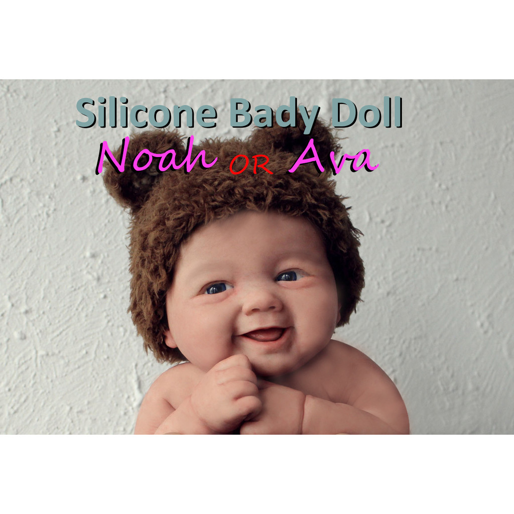 7" Boy Micro Preemie Full Body Silicone Smile Baby Doll "Noah" Lifelike Mini Reborn Doll Surprice C