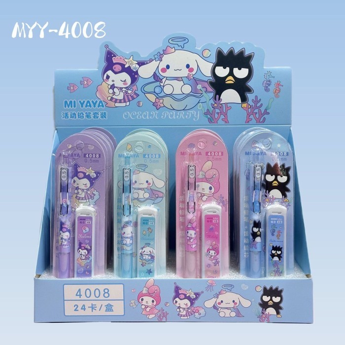 

PENSIL MEKANIK 0.5MM WITH REFILL Alat Tulis Pensil Sanrio Lucu Murah