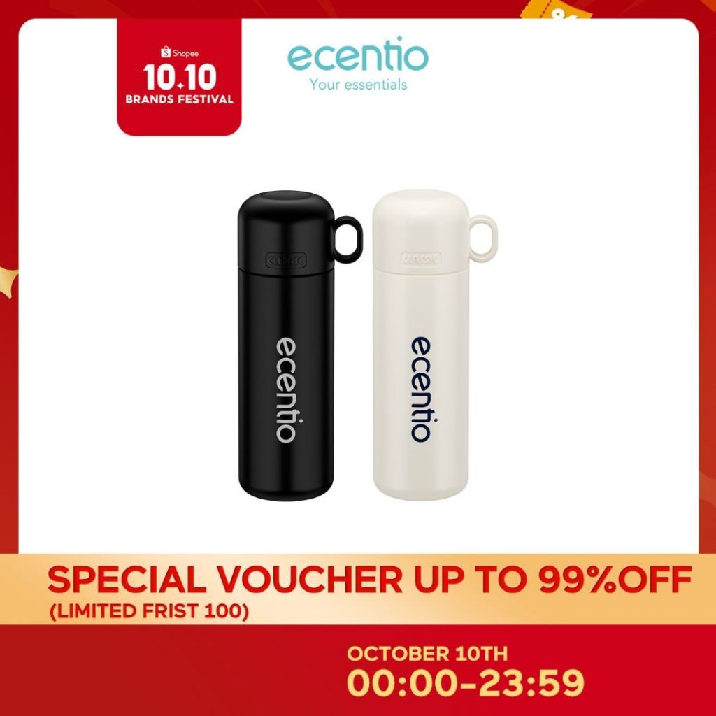 fr53rh ecentio termos air panas 500ml stainless steel 304+316 tahan 8 jam botol air dengan tutup kec