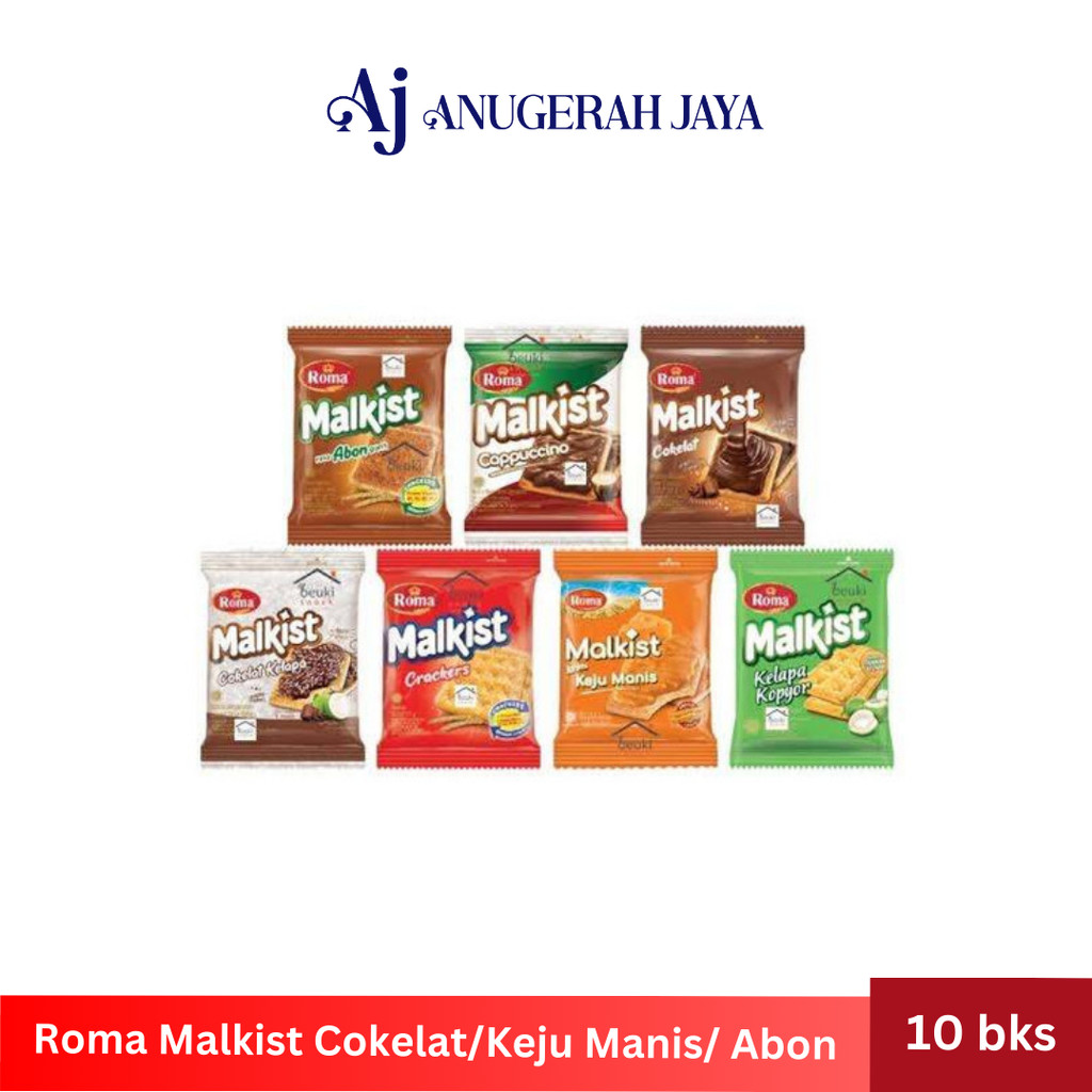 

ROMA MALKIST cokelat / keju manis / abon @10 bungkus