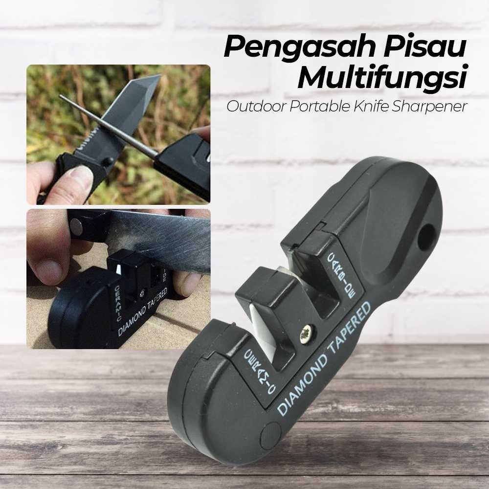 

Pengasah Pisau Multifungsi Outdoor Portable Knife Sharpener - Y88