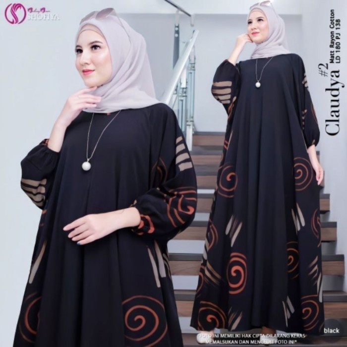 ✨LARIS✨ -Kaftan Modern Terbaru Gamis Kaftan Jumbo Dress Muslim Wanita - Army