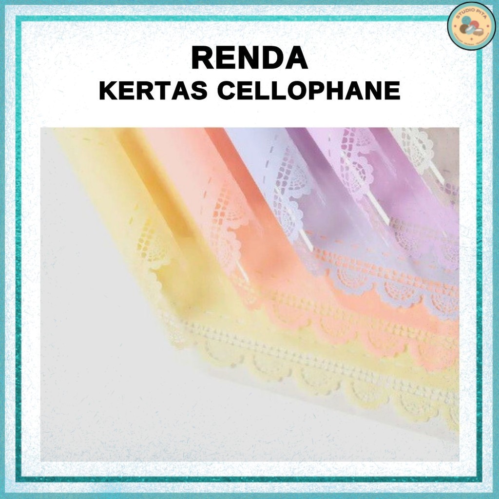 

(20 LEMBAR) Flower Wrapping RENDA Cellophane / Kertas Buket Bunga