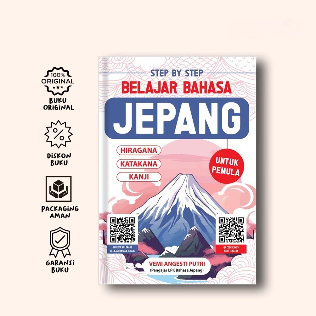 Buku Step By Step Belajar Bahasa Jepang Untuk Pemula - Vemi Angesti Putri - Anak Hebat Indonesia