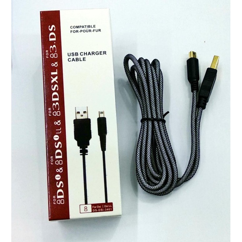 Kabel Charger 3DS 2DS - Cable Charger 3DS 2DS