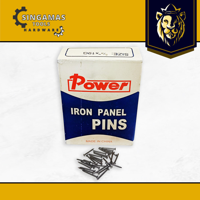 POWER Paku Triplek Kayu Kecil 5/8" x 19g - Iron Panel Pins