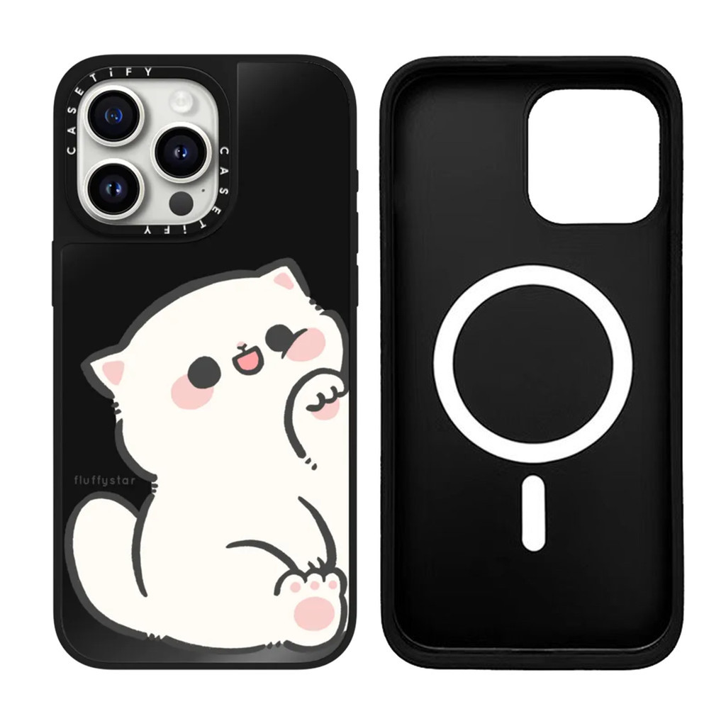 ﹢ Casetify NCT Dream Jaemin fluffystar NINI Cat Hard Plastic Acrylic Mirror Case Cover For iPhone 16