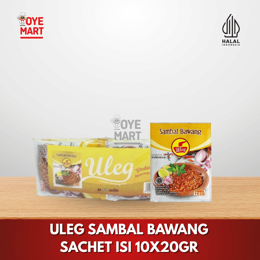 

ULEG SAMBAL BAWANG SACHET ISI 10X20GR