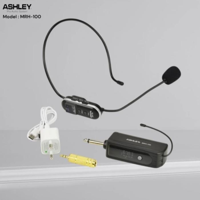 GROSIR MIC IMAM WIRELESS BANDO/HEADSET ASHLEY MRH-100 CHARGER ORIGINAL