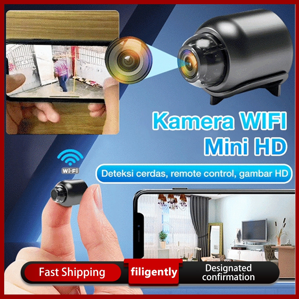 NEW Camera Mini Pemotretan Sudut Super Lebar Camera Mini Wifi Hidden Camera Pemotretan 4k Hd Camera 