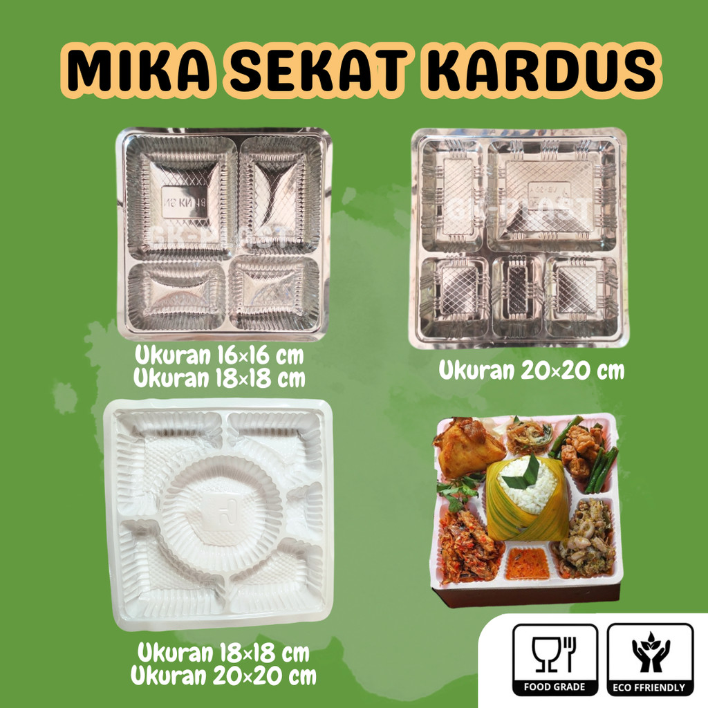 (50 Pcs) Mika Kardus/Mika Nasi/Mika Chatering/Mika box nasi