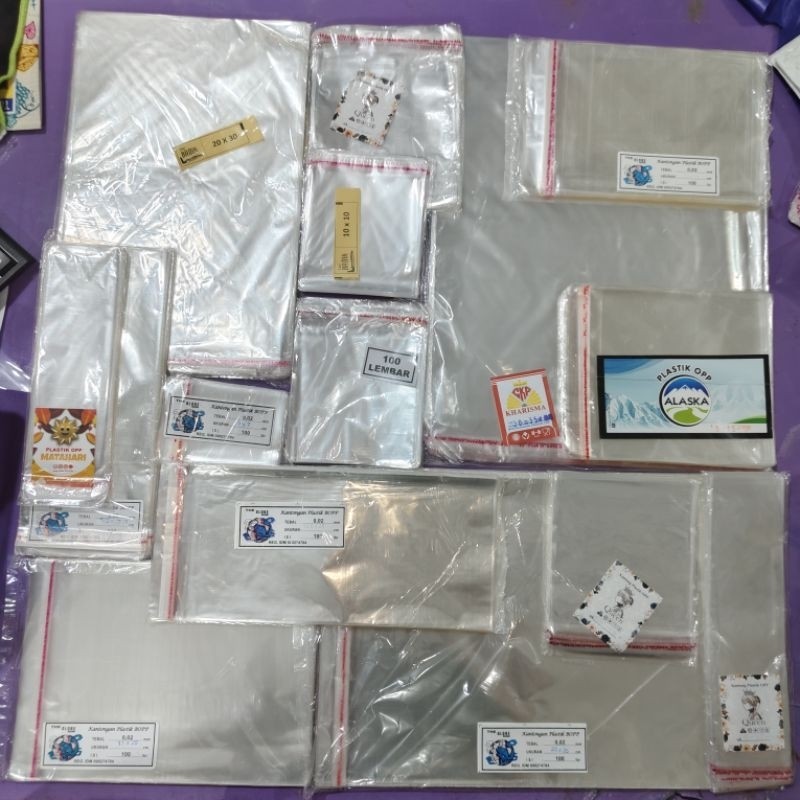 

plastik opp lem / plastik undangan tersedia aneke variasi ukuran BY JJS