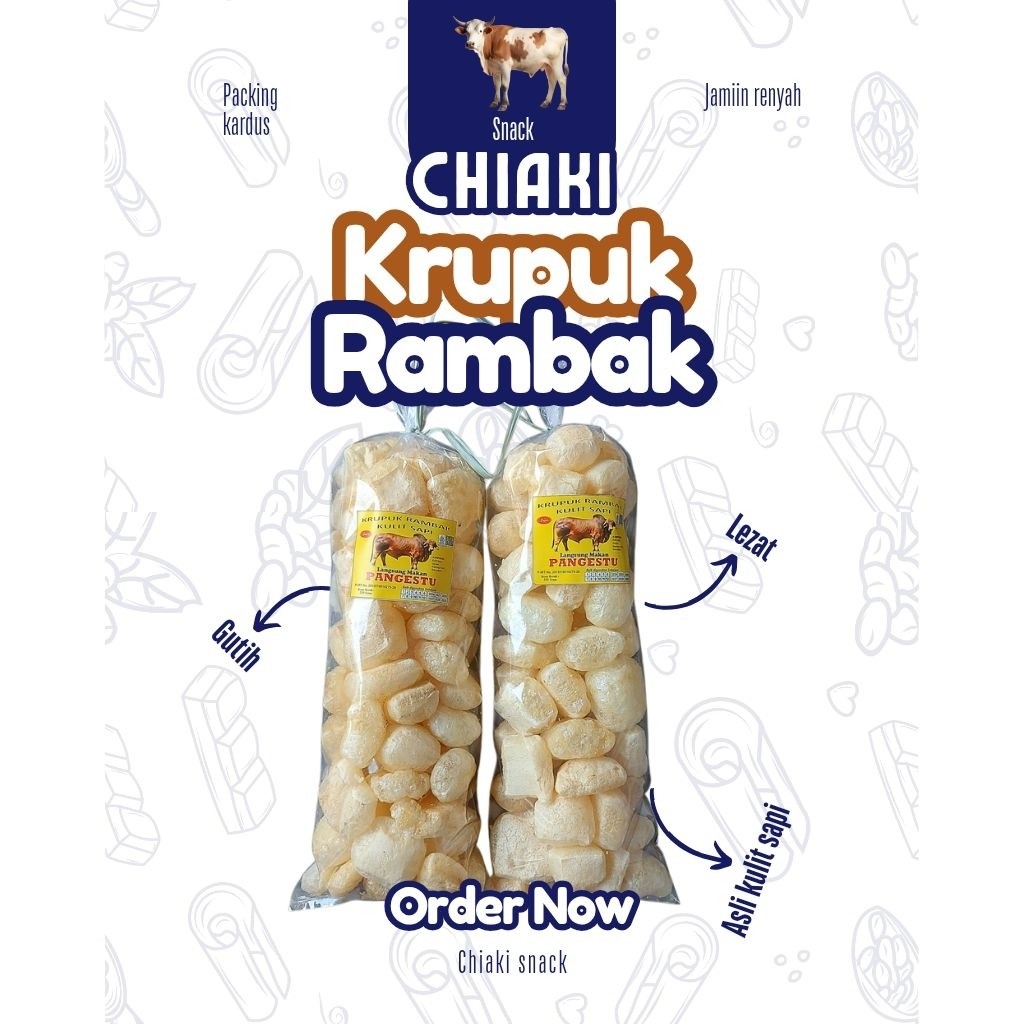 

COD Krupuk Rambak Kulit Sapi Asli 250gr – Gurih, Renyah, Siap Makan Rambak Sapi 250gr – Krupuk Kulit Sapi Asli, Renyah & Gurih Krupuk Kulit Sapi Rambak 250gr – Camilan Tradisional Khas Cemilan Krupuk Rambak Kulit Sapi 250gr – Renyah, Lezat, Halal