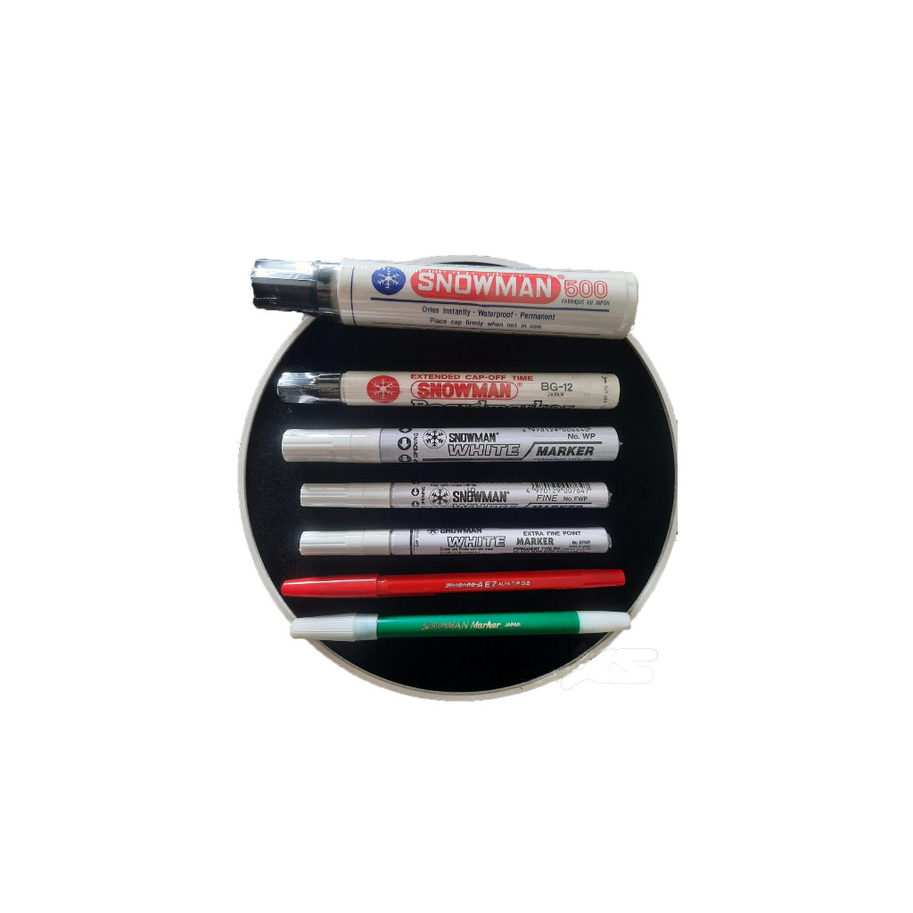 

JAMIN MURAH !!!spidol putih medium tip 1pack (12pcs) / spidol paint marker snowman permanent original(BISA LANGSUNG ORDER)