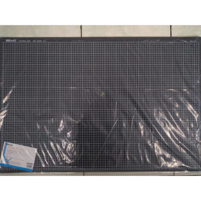 

DUA SISI BERGARIS! CUTTING MAT JUMBO, SELF healing A1 HITAM. Made in taiwan KW-TRIO 9Z203. JUMBO - Abu, Standar