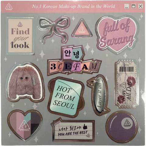 

(FREE GIFT - DO NOT ORDER) 3CE Official Sticker