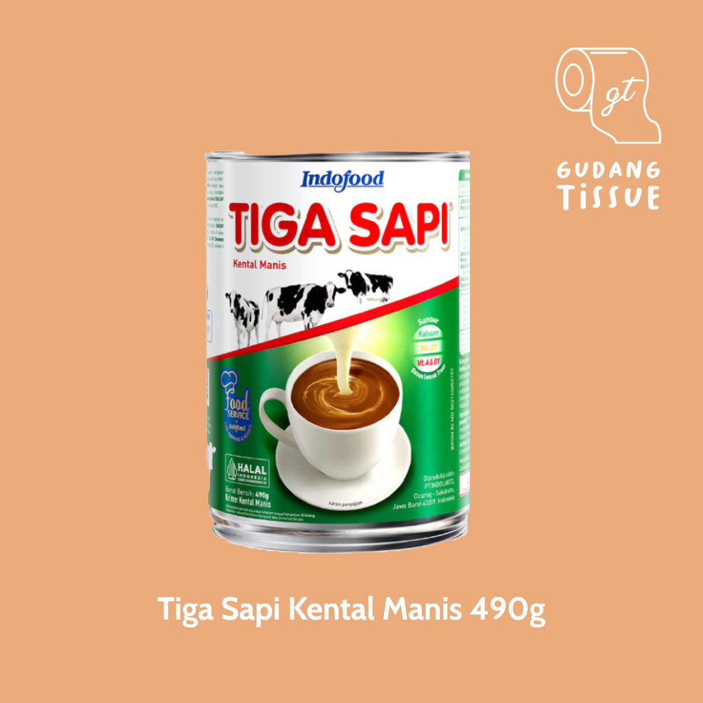 

Tiga Sapi Susu Kental Manis 490 Gram