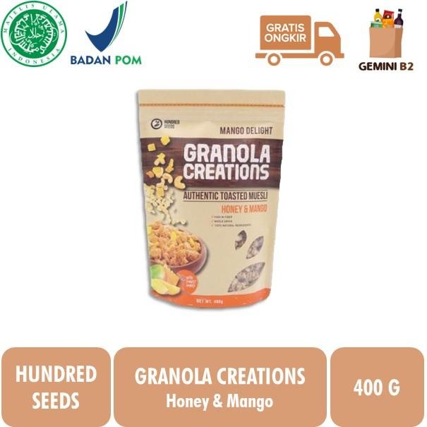 

Hundred Seeds Granola Creations / Healthy Granola 400gr HALAL - Honey Mango