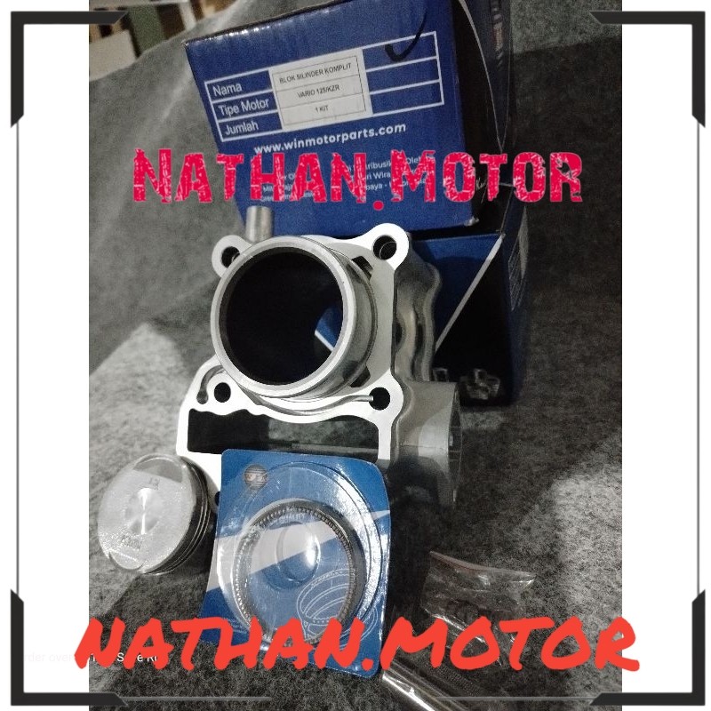 MERK WIN Cylinder Blok Assy + Piston Vario Techno 125 KZR (WIN)