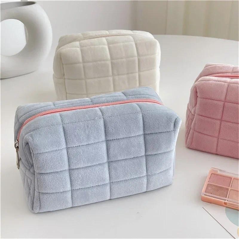 

Pencil Case Pillow Large Capacity Cosmetic Bag Cute Back To Sool for Girls Office Students Supplies Stationery